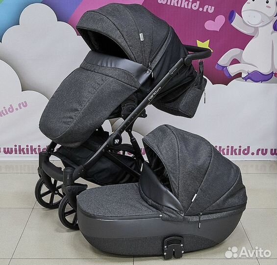 Коляска 2 в 1 Riko Nano Pro, цвет графит