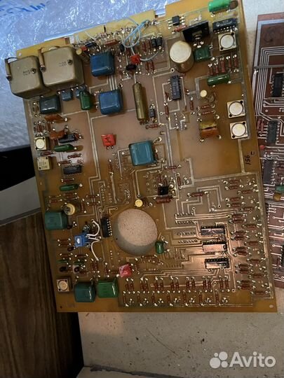 Платы СССР с радиодеталями