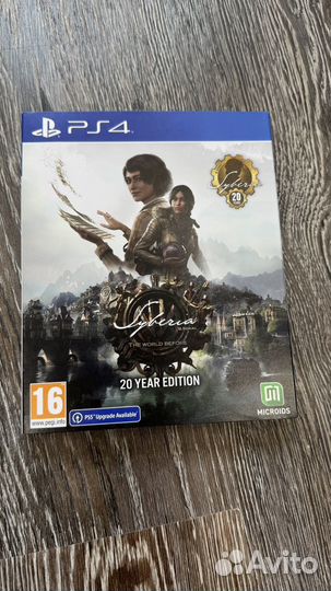 Игра для ps4 Syberia: The world before