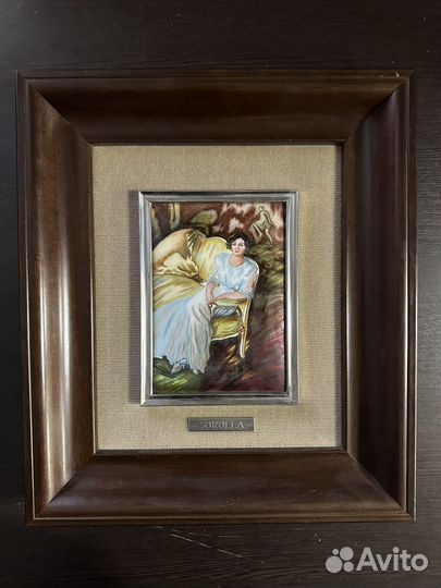 Картина 38х33см,эмаль, металл, Испания, 70-е годы