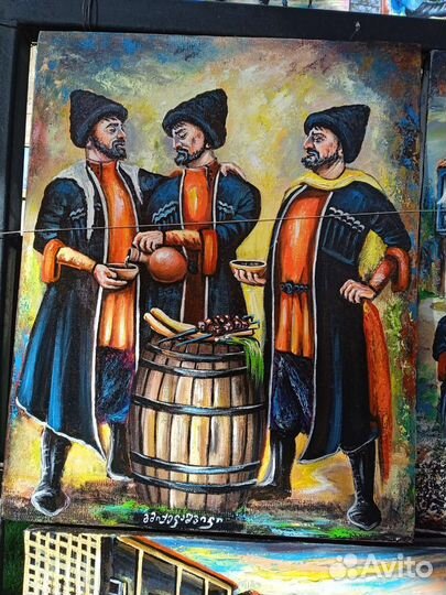 Грузинская картина на холсте.Новые.Груз.худ