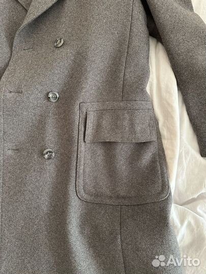Шерстяное пальто мужское винтаж
