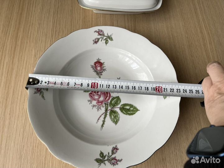 Тарелки GDR масленка Винтаж