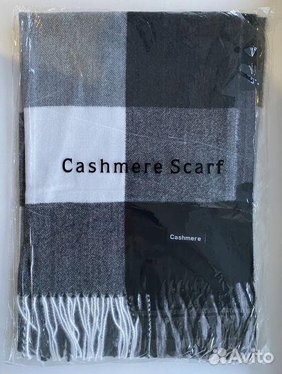 Палантин шарф кашемир серый Cashmere gray