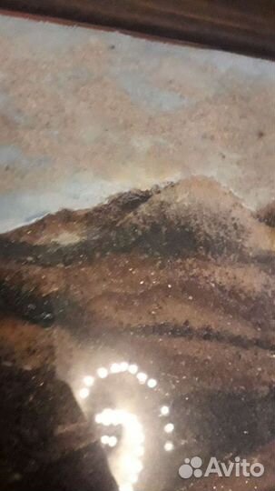 Картина из песка,вулканический,белый кубинский