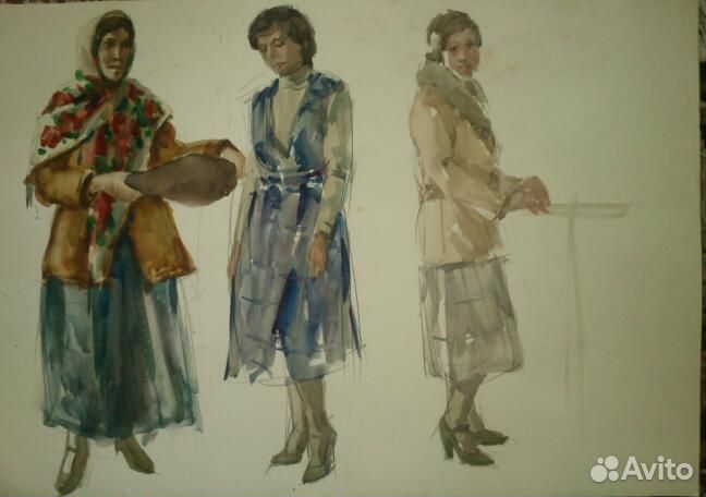 Рисунки А. П. Афанасьева, 1960-1980 гг