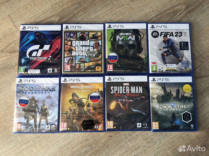 Диски с играми на ps5 и ps4