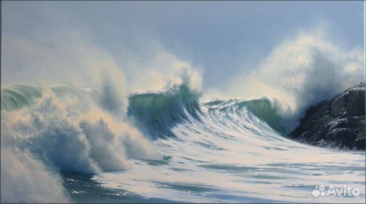 Картины маслом волны и шторма 10 разных