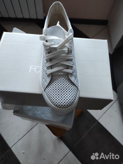 Кеды женские летние, кожаные