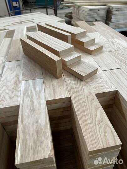 Дуб, строганая, сухая, заготовка, ламель