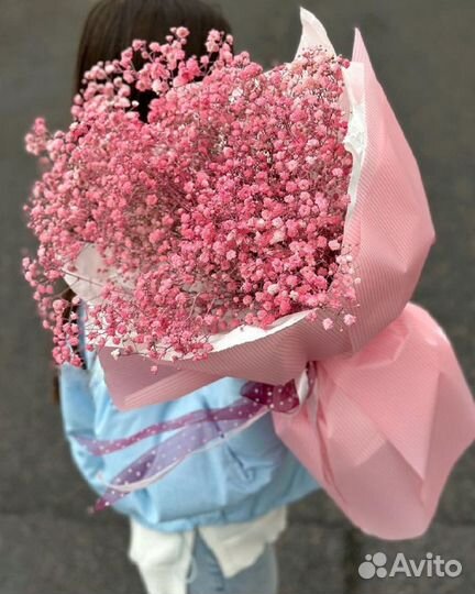 Розовая Гипсофила. Нежные Букеты. Доставка