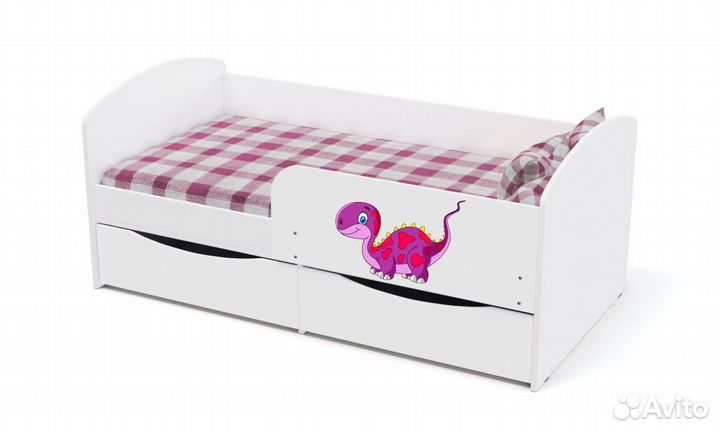 Детская кровать дино
