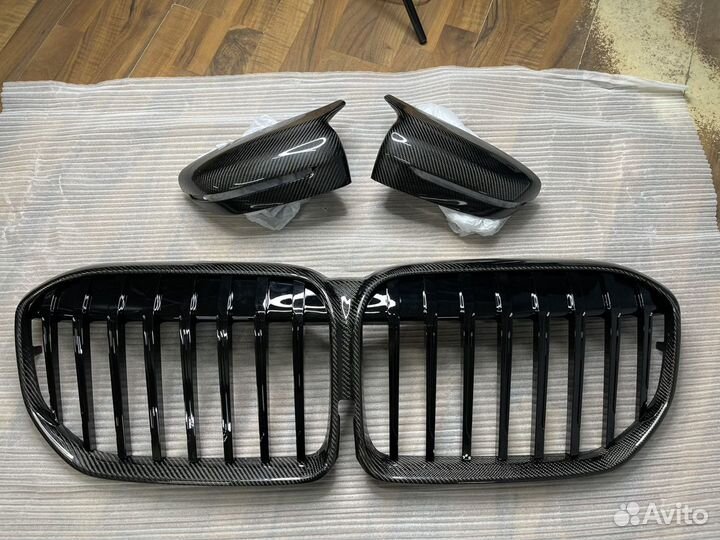 Ноздри зеркала BMW G11/G12 Рест карбон