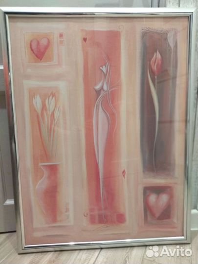 Картина в раме под стеклом