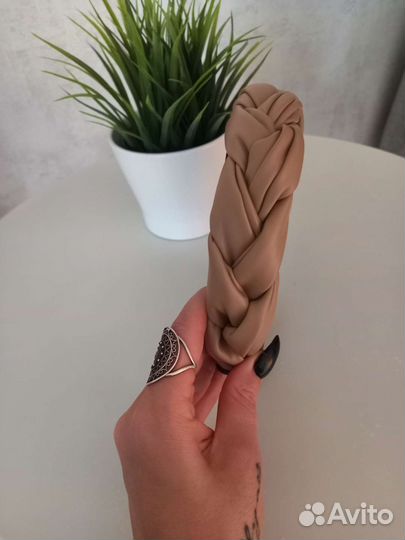 Кожаный ободок