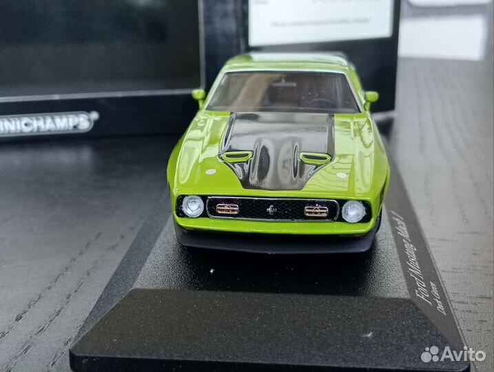 Ford mustang mach 1 1971 green 1:43 minichamps