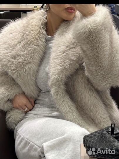 Шуба серая S M L новая lime lichi