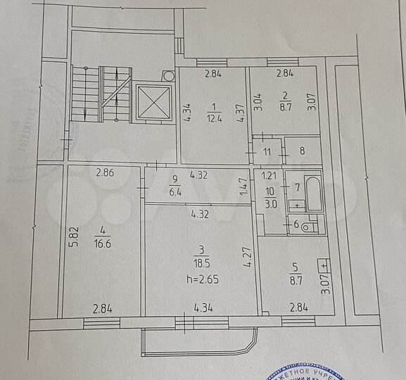 4-к. квартира, 80,9 м², 2/9 эт.