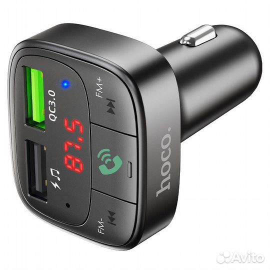 FM модулятор hoco Е59 QC3.0 bluetooth