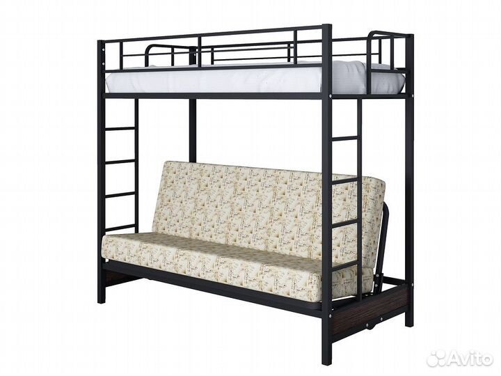 Двухъярусная кровать с диваном