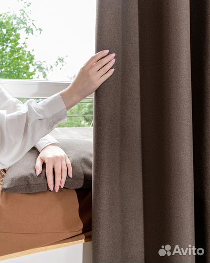 Комплект штор блэкаут Массимо Цикорий