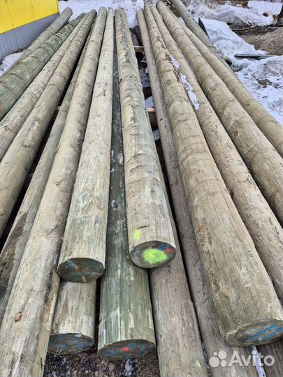 Деревянные опоры лэп