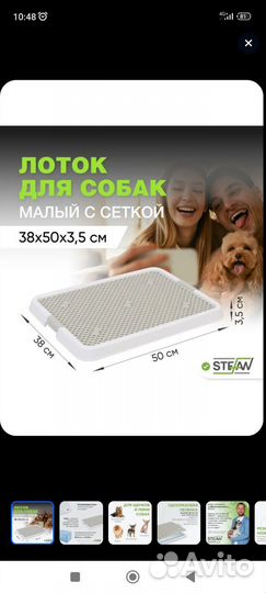 Туалет лоток для собак с сеткой. Лапомойка