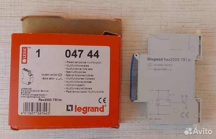 Реле Legrand 004744, Rex2000TR1m