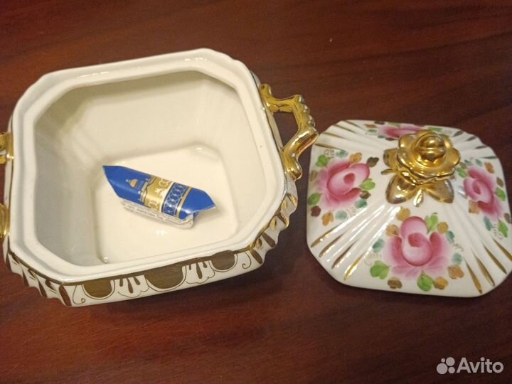 Конфетница СССР гжель