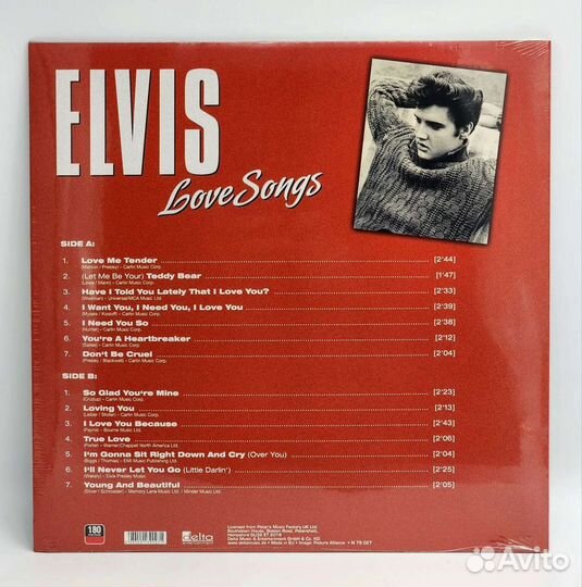 Elvis Presley - Love Songs LP