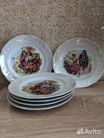 Набор тарелок 6 шт, новые