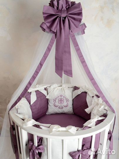 Комплект в детскую кроватку бортики-подушки