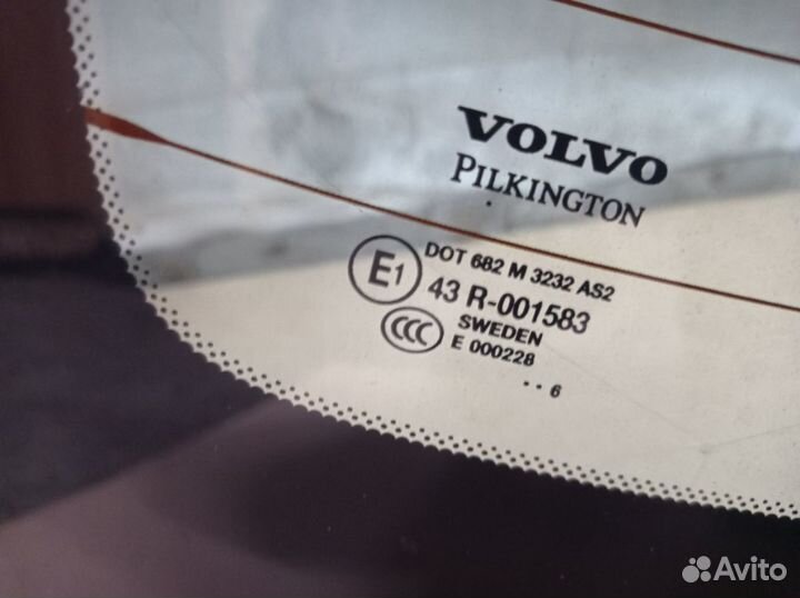 Volvo C70 2006-2013 стекло заднее 31256895