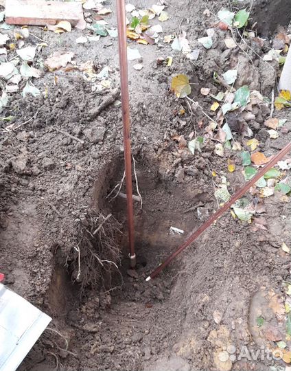 Монтаж контура заземления