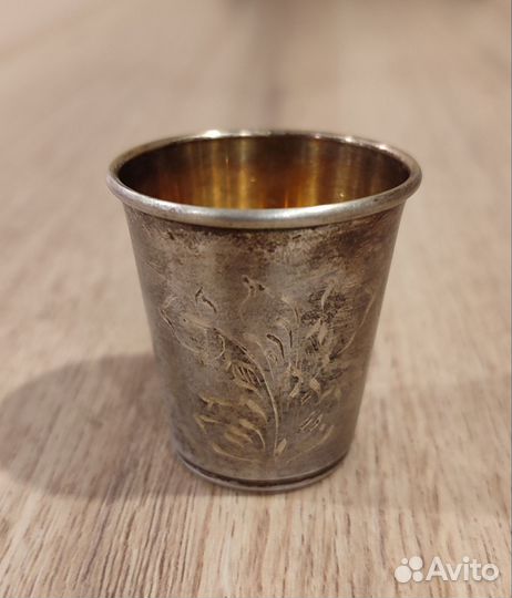 Стопка из серебра, СССР, клеймо