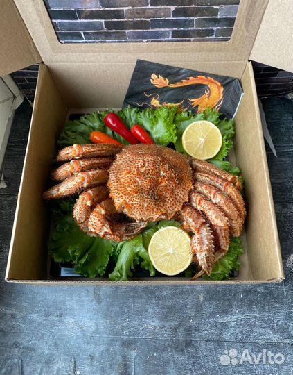 Краб волосатик в подарок на Новый год