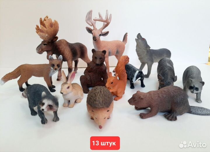 Фигурки животных пакетом