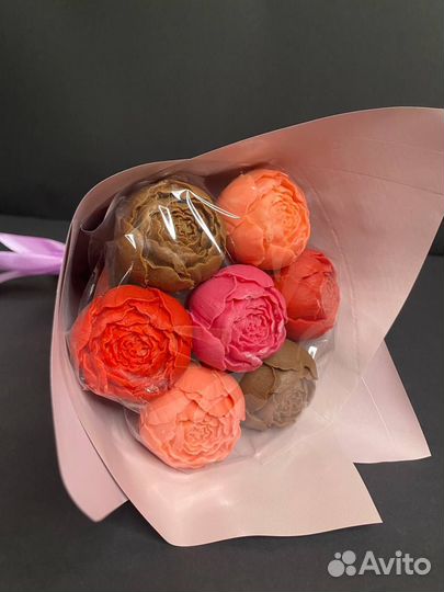 Букет - 7 Шоколадных Пионов