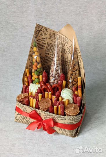 Съедобные букеты, мужские букеты