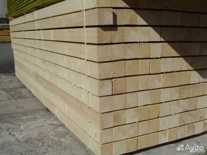 Брус сухой строганный 100*100*6000 мм