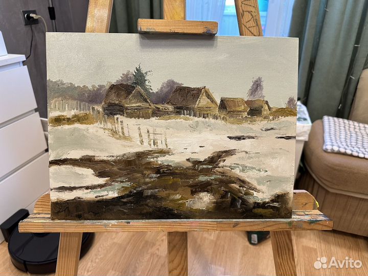 Картина маслом. холст на картоне