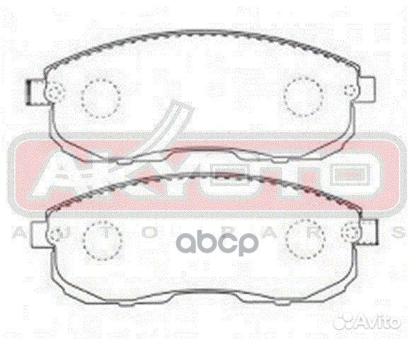 Колодки тормозные дисковые передние AKD-2162 AK