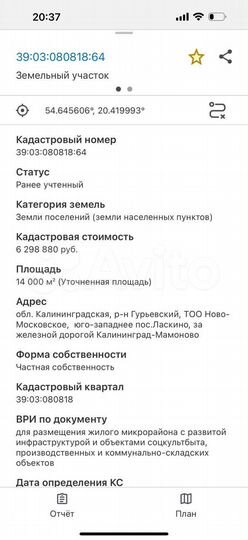 Участок 1,4 га (ИЖС)