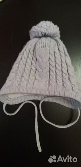 Шапка зимняя для мальчика, 0-3 мес