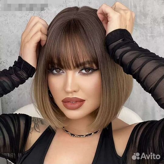 Парик каре русый омбре. Новый, красивый