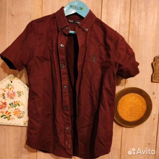 Фирменные рубашки на 7-9 лет
