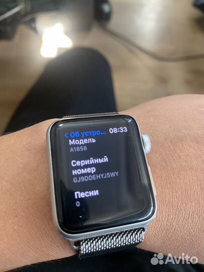 Часы apple watch 3 38 mm