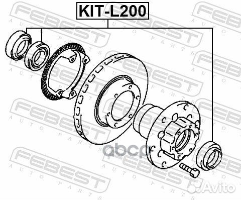 Подшипник ступицы передн 45.2X73.4X19.5 pajero II