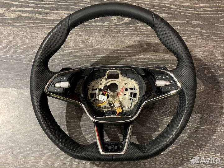 Спорт руль skoda sportline 2021 подогрев лепестки