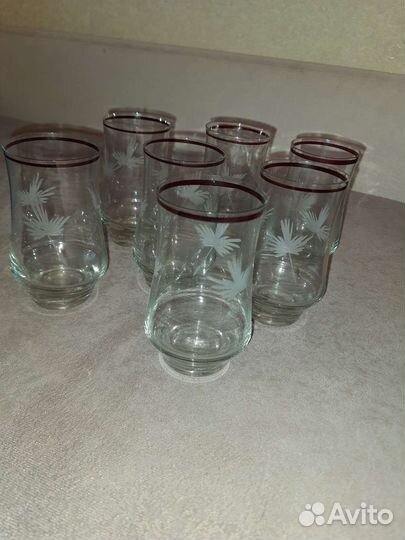 Стаканы тонкое стекло СССР